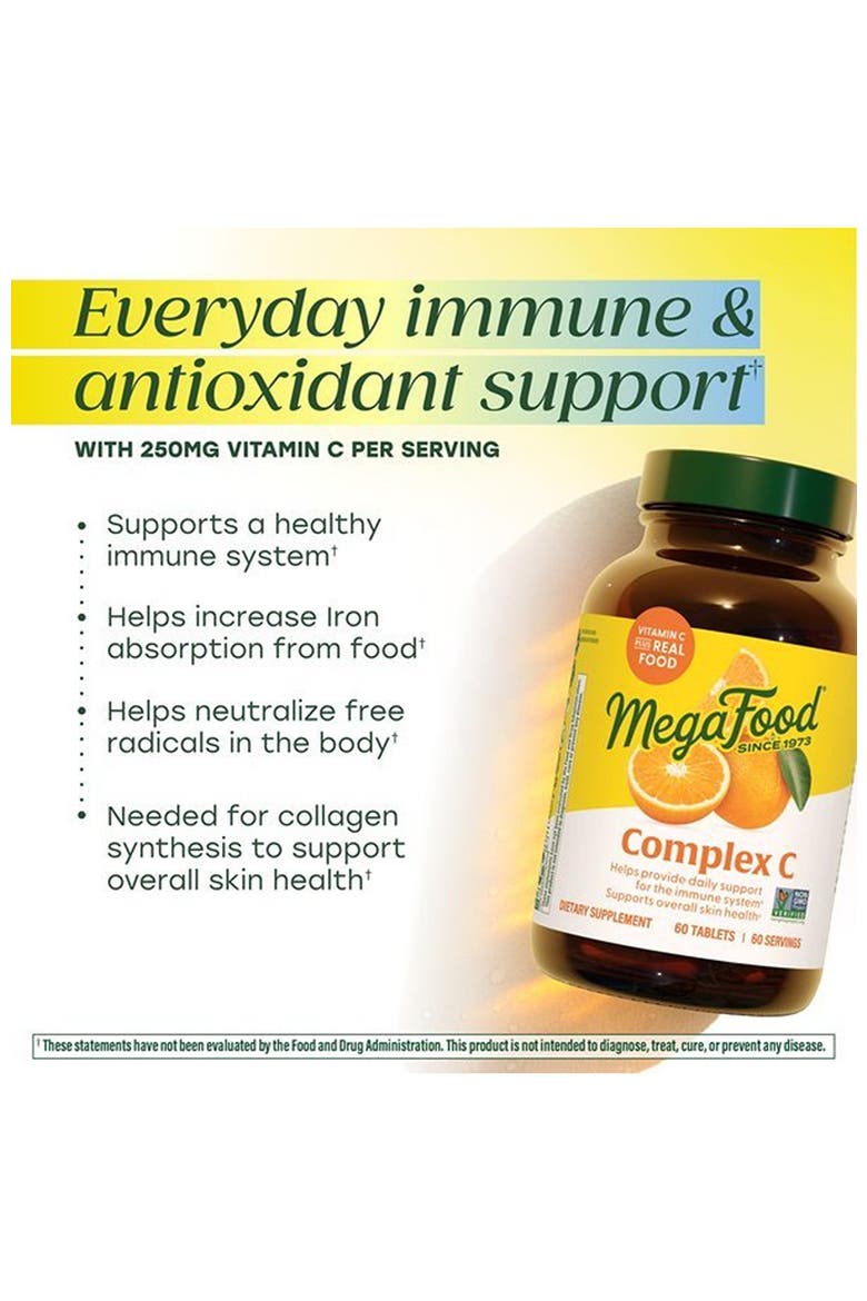 Complex C, Vegan Vitamin C Immune Support Supplement, Gluten Free, 180 Tablets, Alternate, color, None