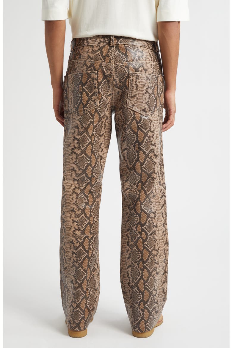 Mr Leather Flare Leg Pants, Alternate, color, SNAKESKIN