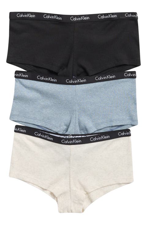 3-Pack Rib Knit Boyshorts