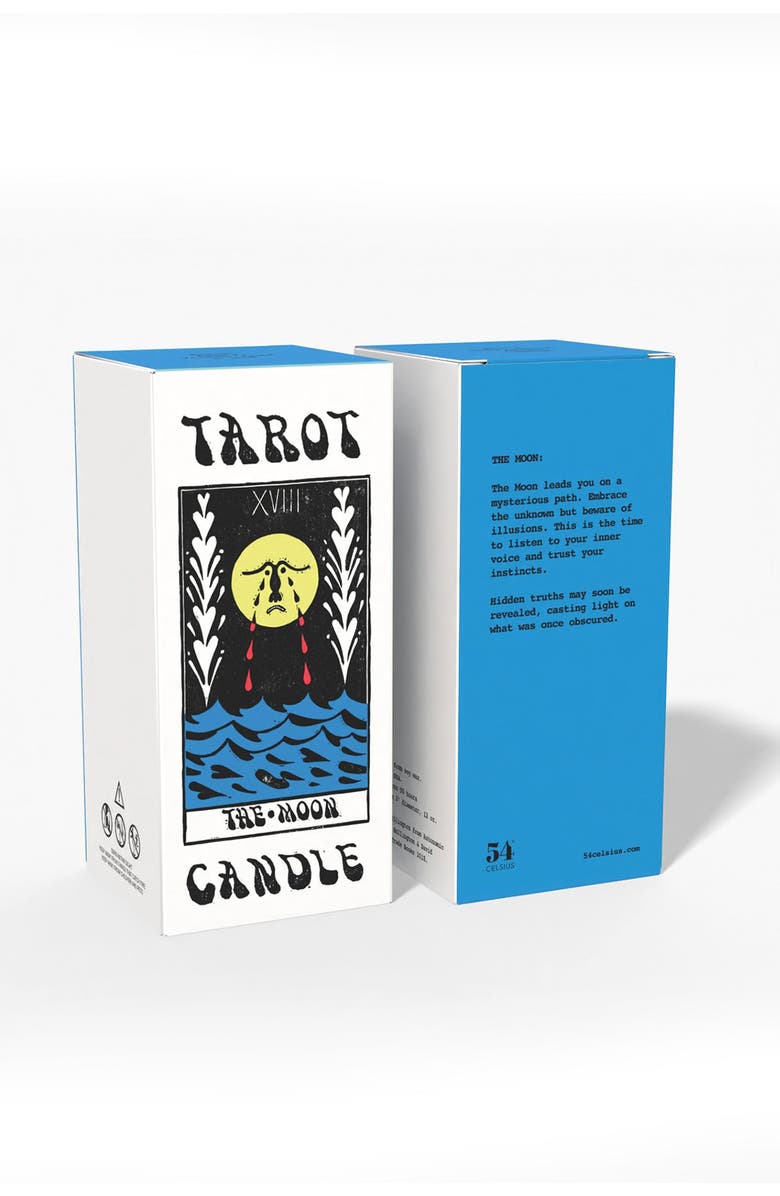 54Celsius Tarot Candle, Alternate, color, The Moon: Peony