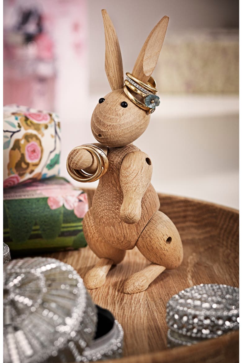 Kay Bojesen Rabbit, Alternate, color, Oak