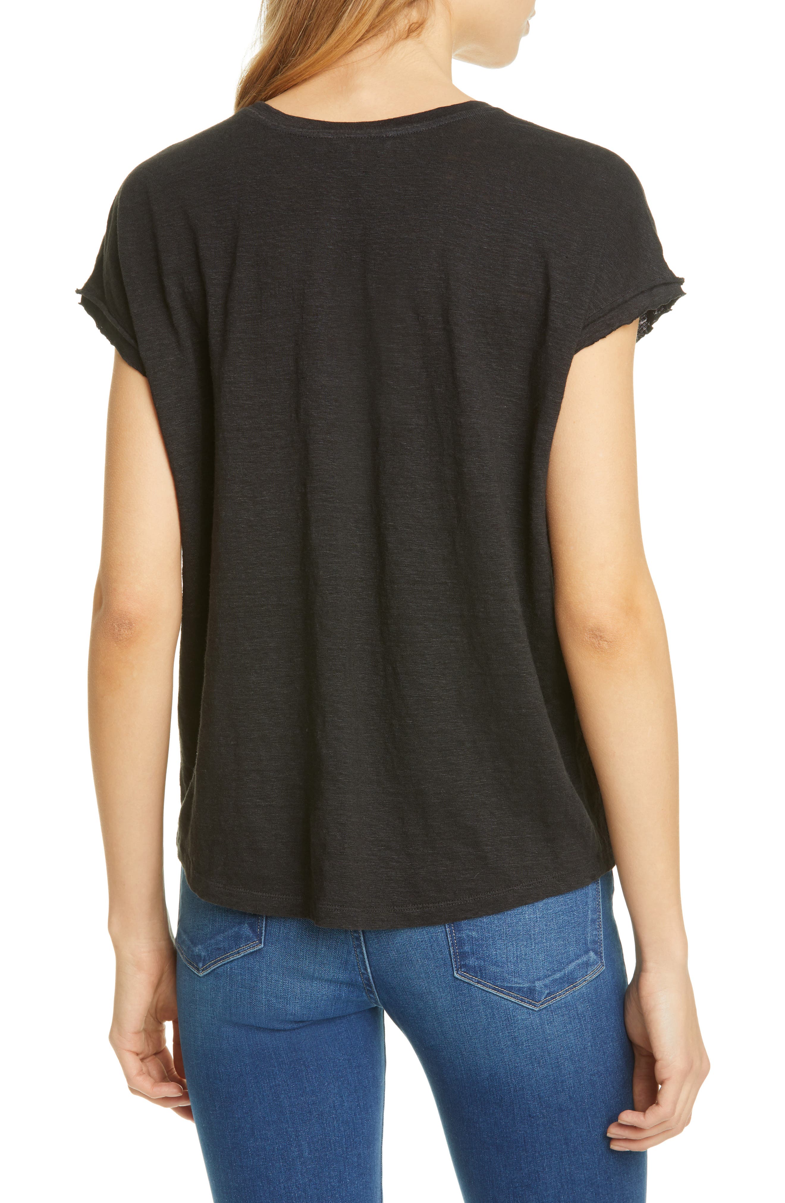 Easy Scoop Neck Organic Linen T-Shirt - image 2