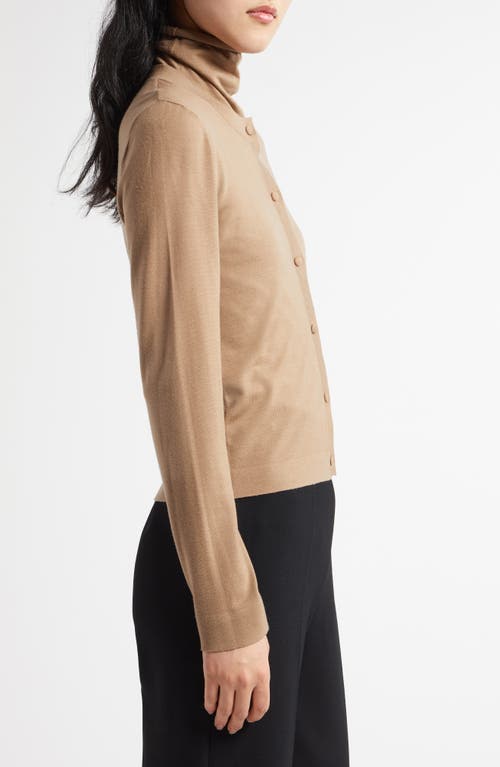 The Row Iyona Wool Cardigan In Camel