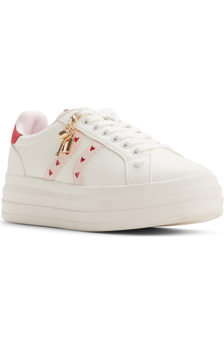 ALDO Adores Platform Sneaker, Main, color, White