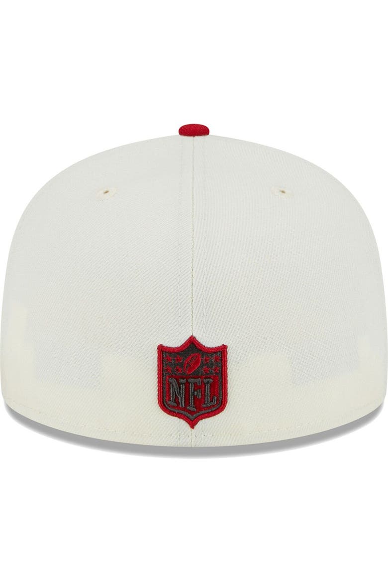 Men's New Era Cream Tampa Bay Buccaneers Retro 59FIFTY Fitted Hat, Alternate, color, Cream