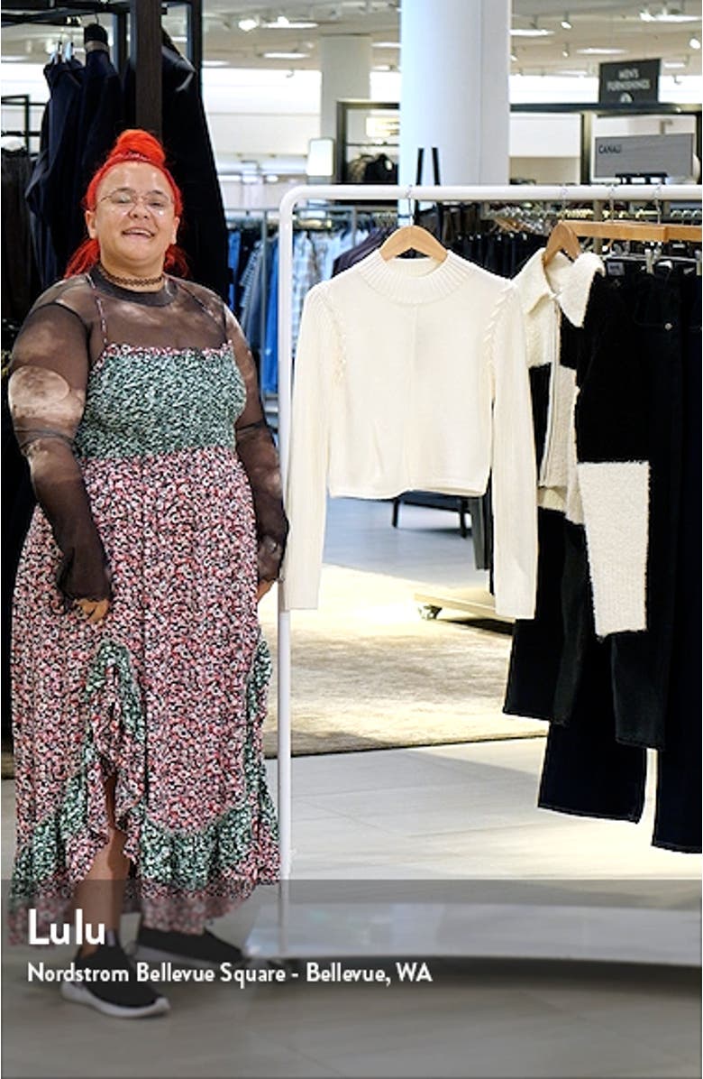 Mock Neck Crop Sweater, sales video thumbnail