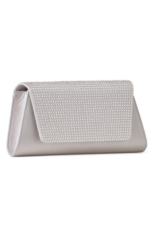 Akris Anouk Crystal Embellished Silk & Leather Clutch