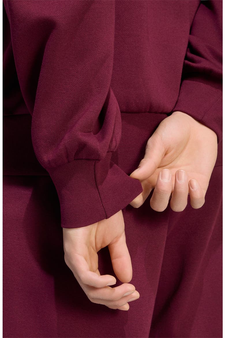 Feelcozy Sweatshirt, Alternate, color, MAROON/ BLACK