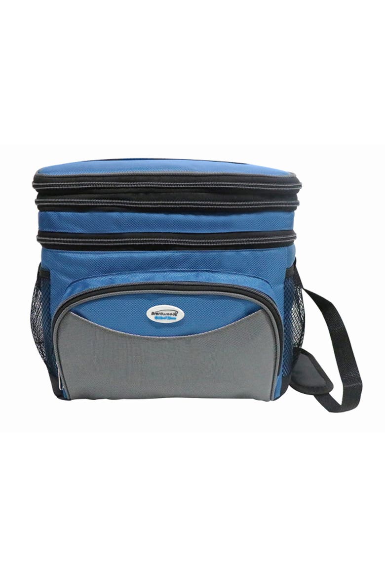 6 Can Insulated Cooler Bag with Hard Liner, Main, color, Blue