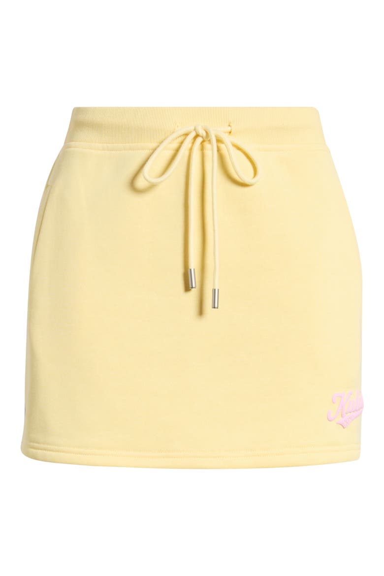 Terry Track Miniskirt, Alternate, color, CUSTARD CLOUD