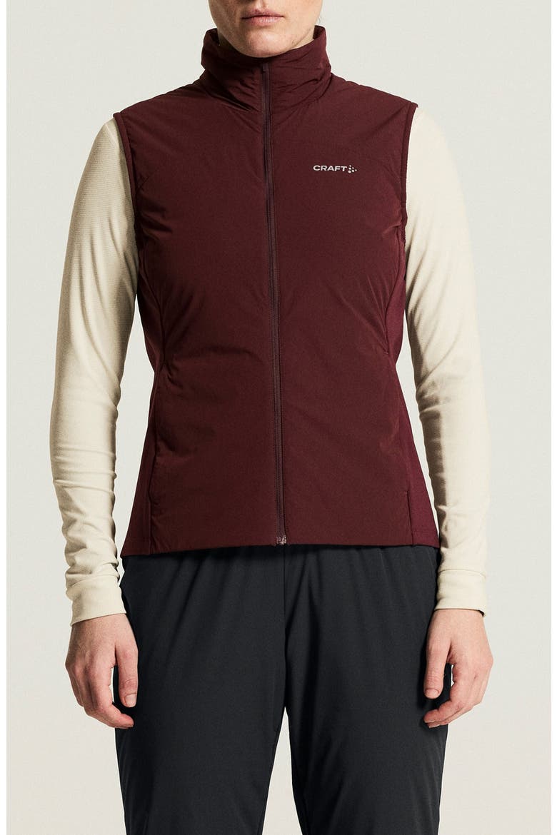 ADV Essence Warm Performance Vest, Main, color, DARK FIG