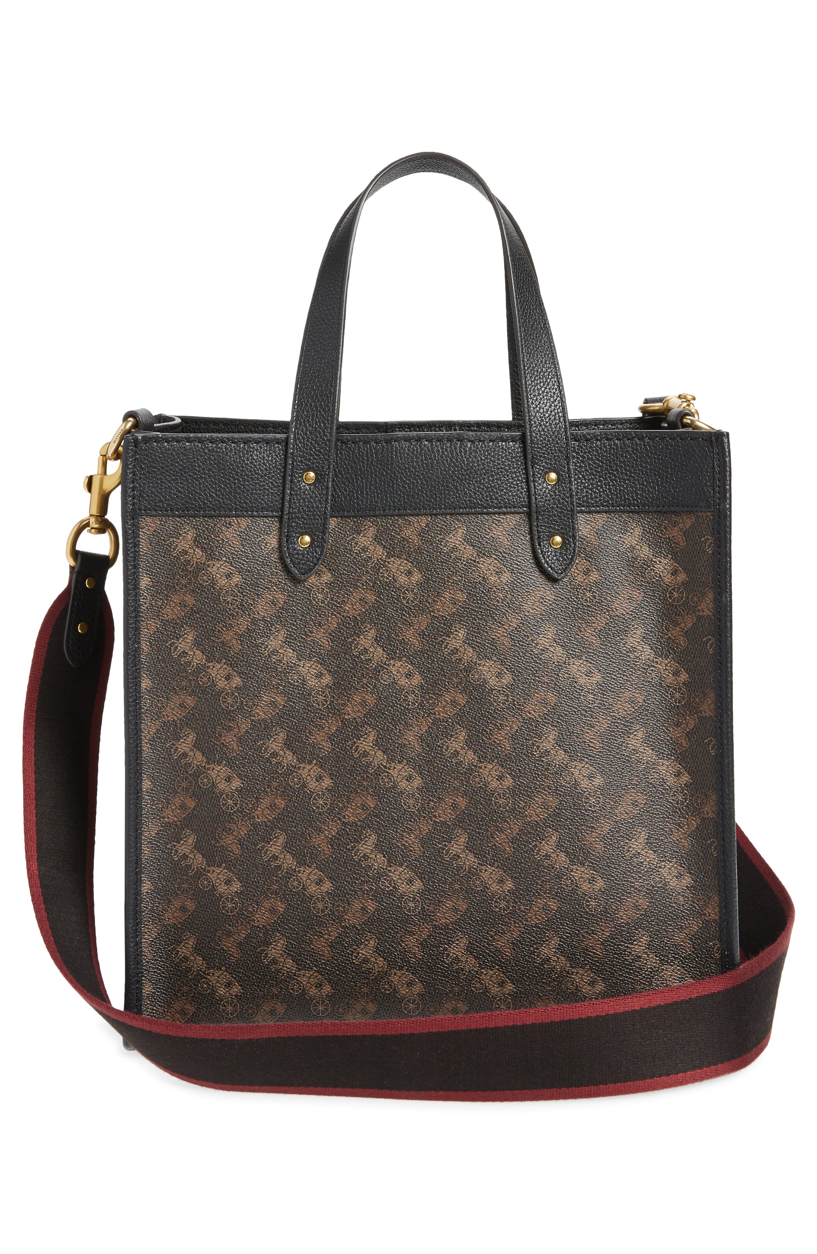 COACH Horse & Carriage Coated Canvas Tote, Alternate, color, 