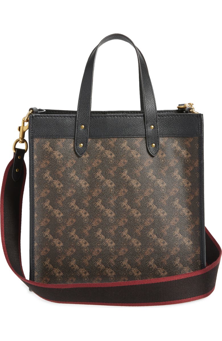 COACH Horse & Carriage Coated Canvas Tote, Alternate, color,