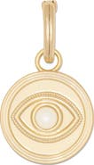 Ramy Brook Imitation Pearl Evil Eye Charm Pendant