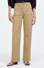 Madewell The Emmett Patch Pocket Wide Leg Pants