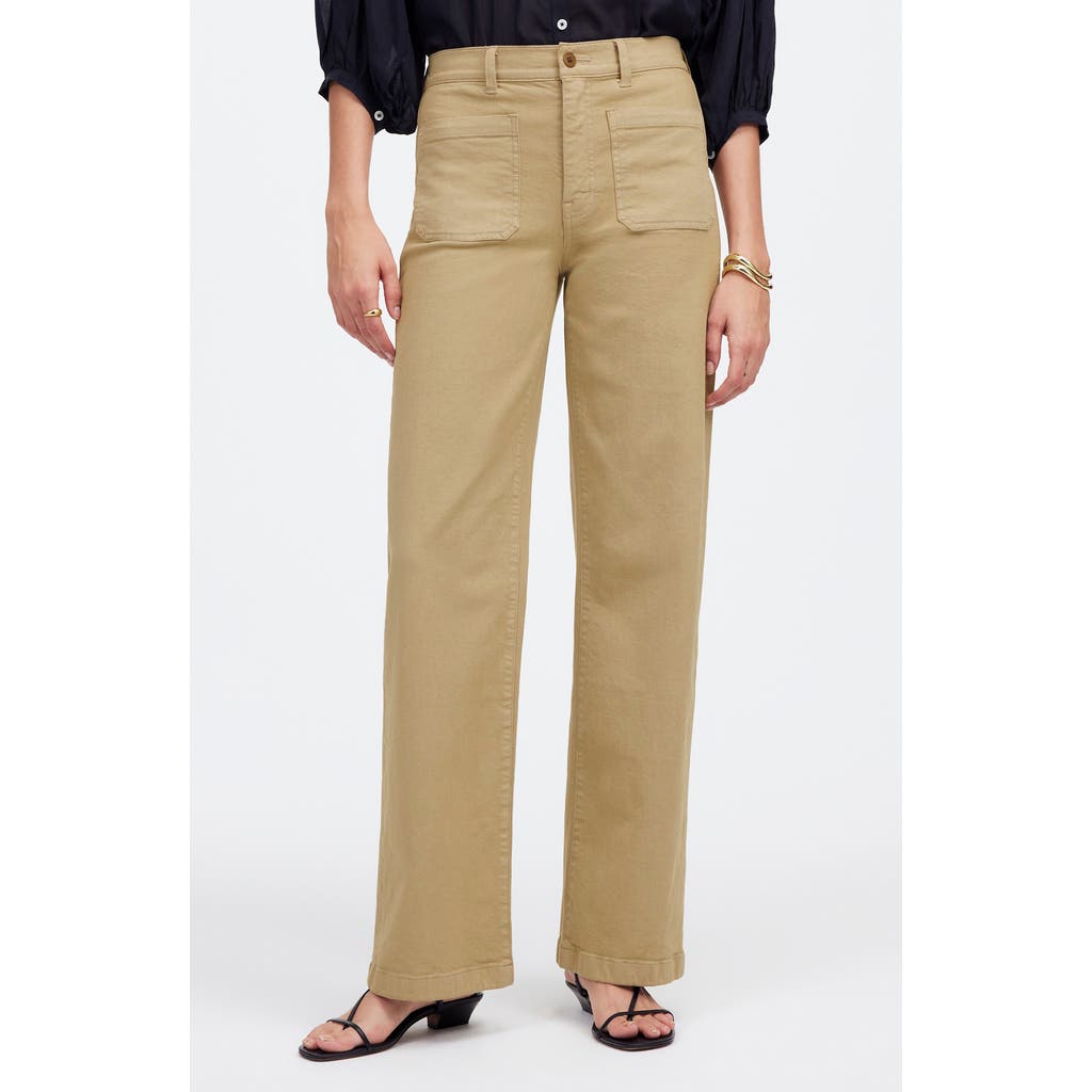 MADEWELL MADEWELL THE EMMETT PATCH POCKET WIDE LEG PANTS