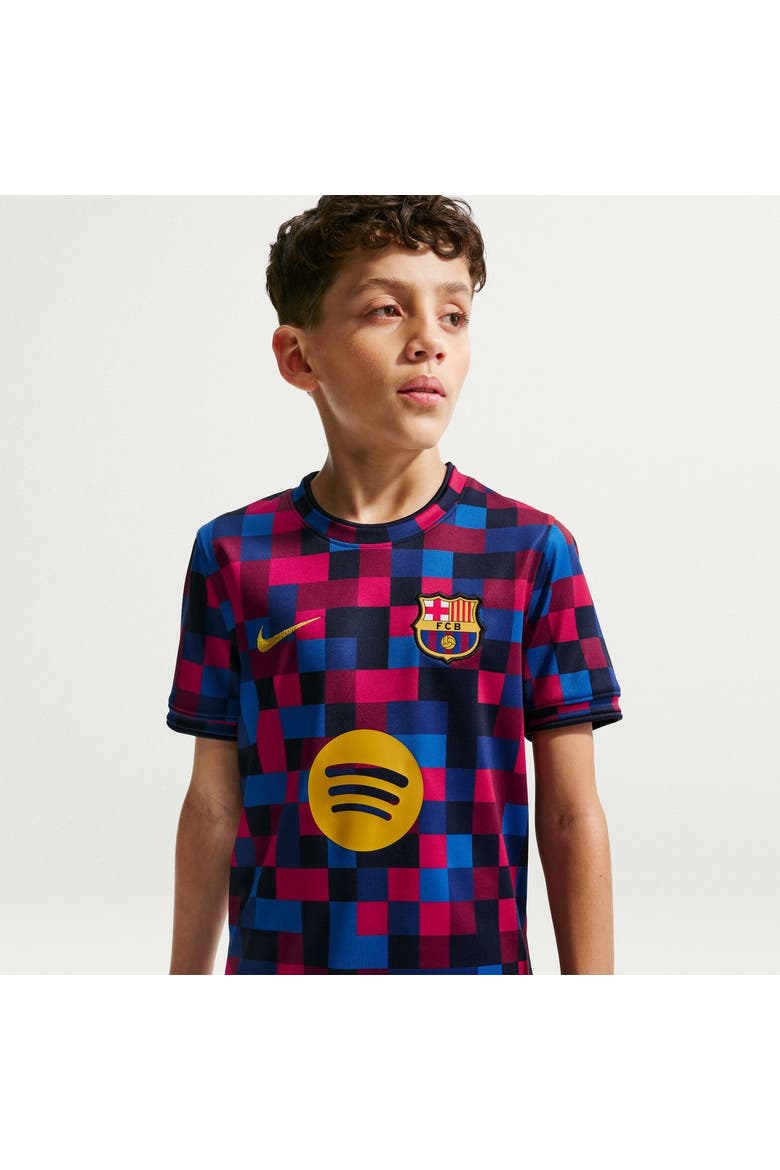 Youth Nike  Garnet Barcelona 2026/27 Home Pre-Match Top, Main, color, Garnet
