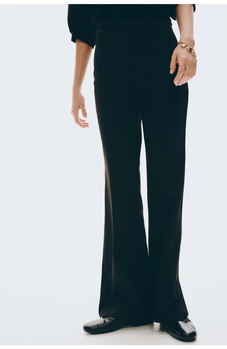 H&M Flared pants, Alternate, color, Black