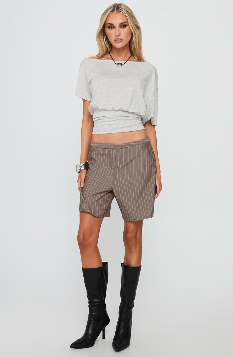 Princess Polly Ashlinn Off the Shoulder Drapey Crop Top, Alternate, color, 