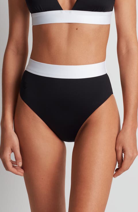 Banded High Waist Bikini Bottoms