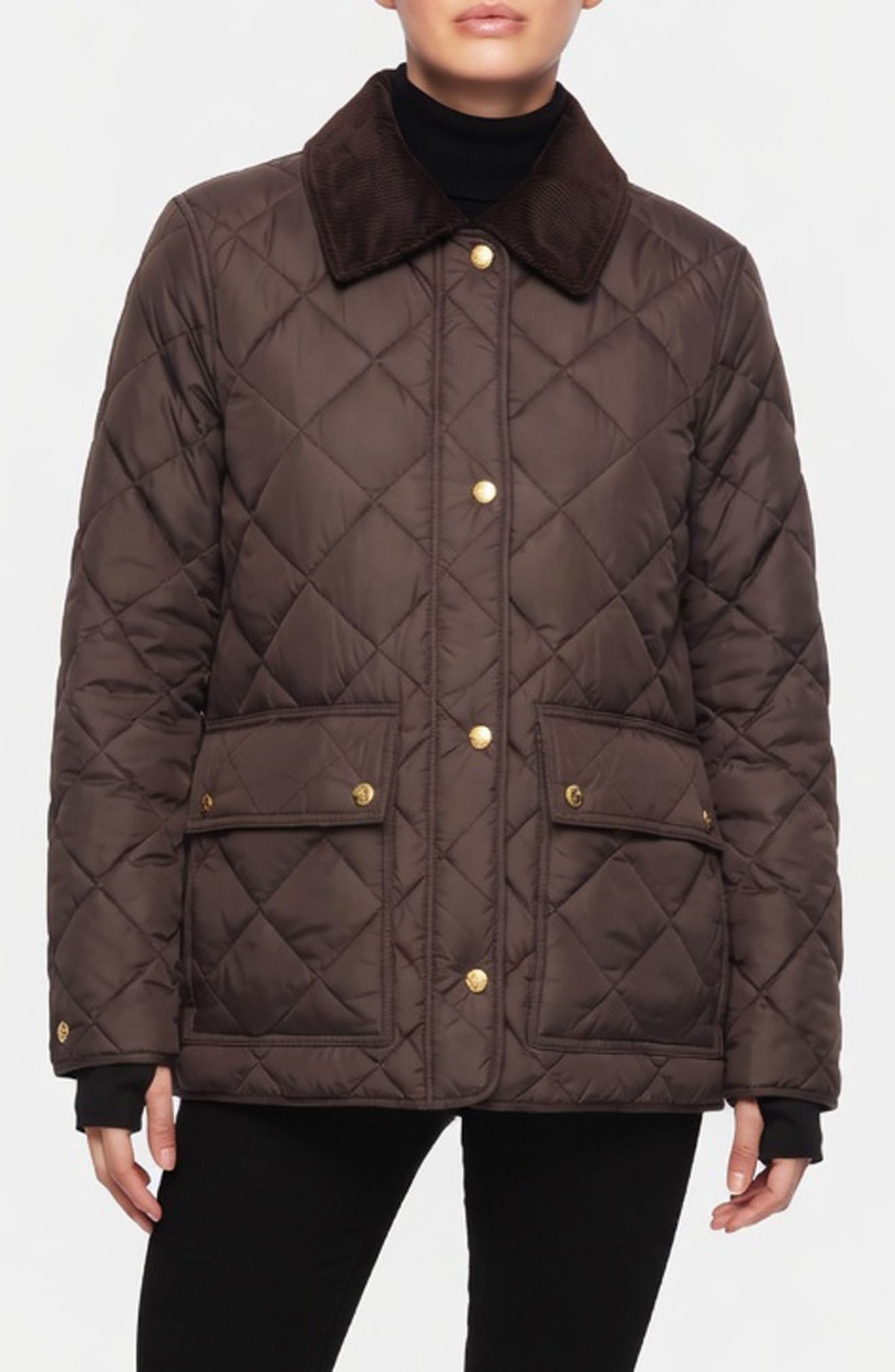 S13 Bridget Quilted Field Jacket In Mocha