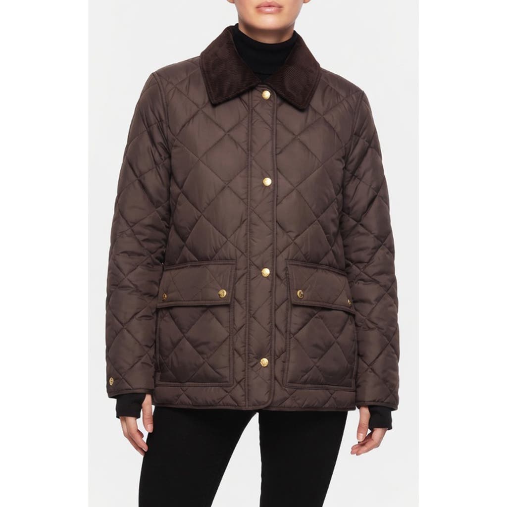 S13 Bridget Quilted Field Jacket In Mocha