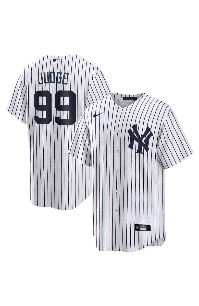 Nike Men's Nike Aaron Judge White New York Yankees Home Replica Player Name Jersey, Alternate, color, 