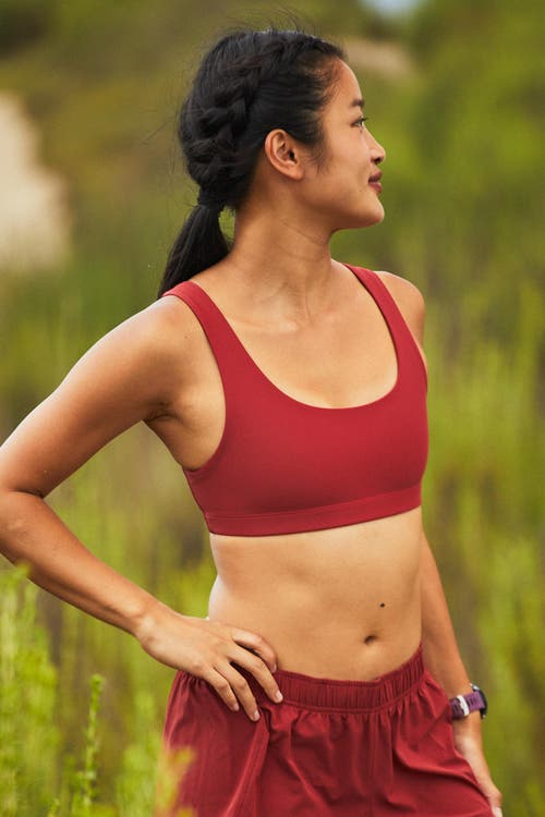 Jolyn Arabella Sports Bra In Burgundy