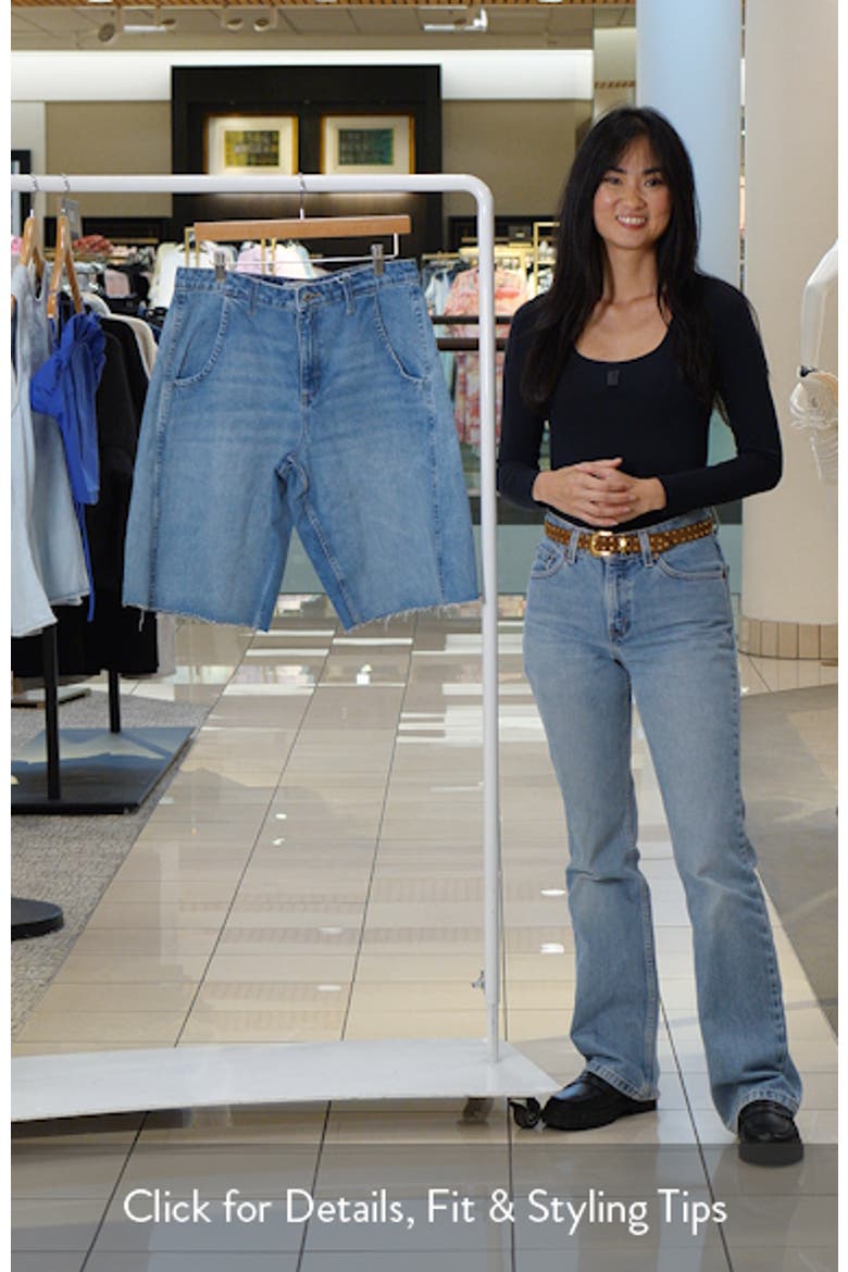 Barrel Leg Denim Bermuda Shorts video