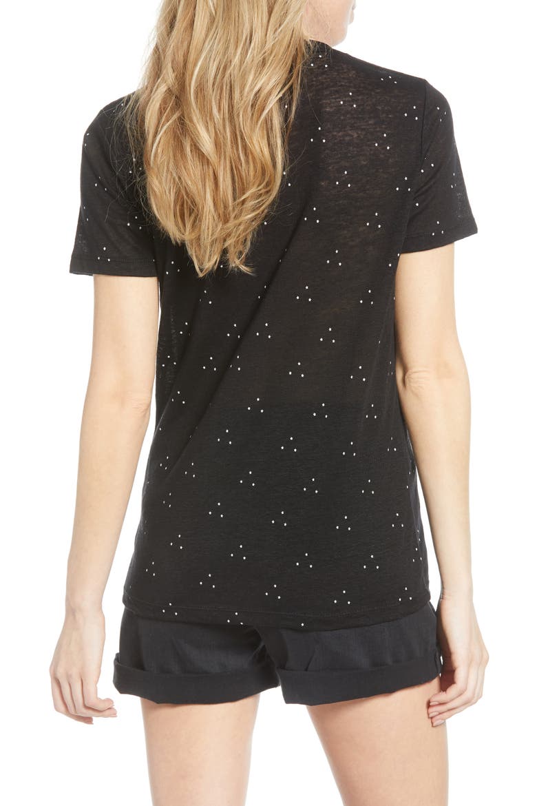 Cara Tee, Alternate, color, BLACK STAR CLUSTERS