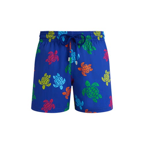 Vilebrequin Tortues Multicolor Elasticized Men`s Swim Shorts