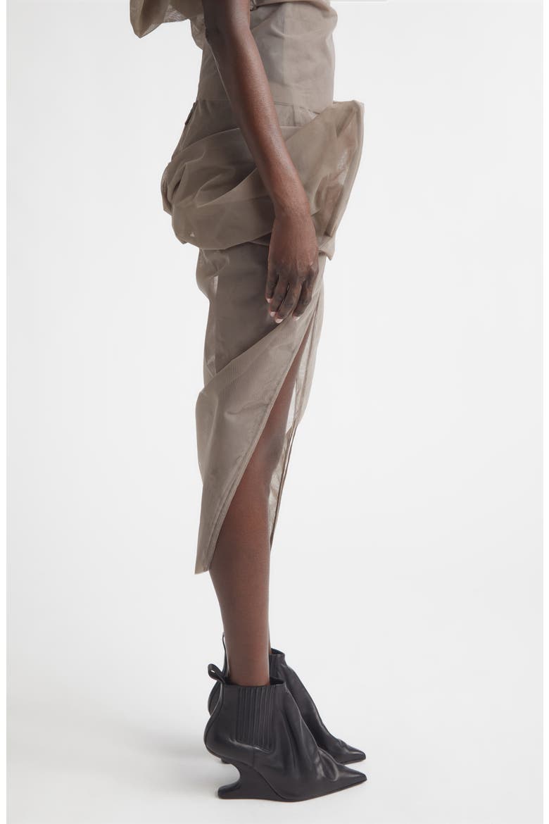 Sculpted Tulle Skirt, Alternate, color, DUST