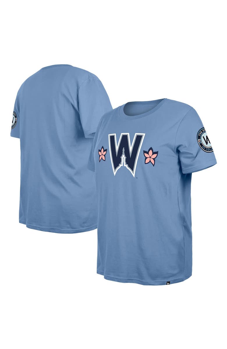 New Era Women's New Era Powder Blue Washington Nationals 2025 City Connect Plus Size T-Shirt, Alternate, color, Powder Blue