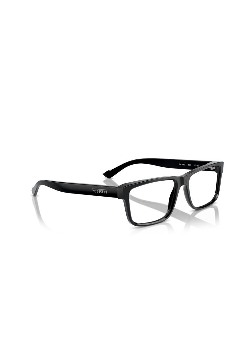 57mm Rectangle optical glasses, Alternate, color, Black