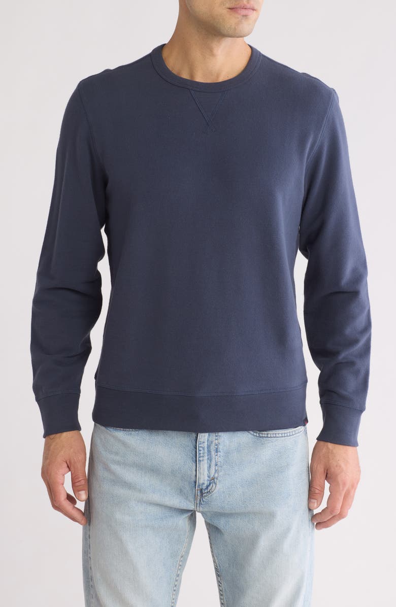 Faherty Cotton French Terry Crewneck Sweatshirt, Main, color, 