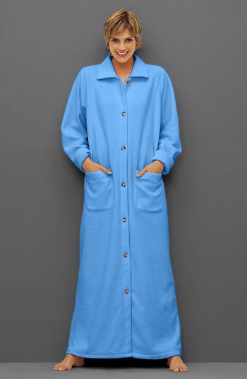 NORDSTROM INTIMATES Intimates Nordstrom Button-Front Fleece Robe ...