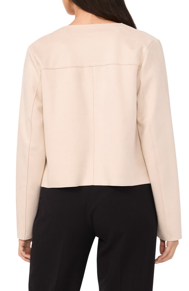 Vince Camuto Raw Edge Jacket, Alternate, color, Natural Sand
