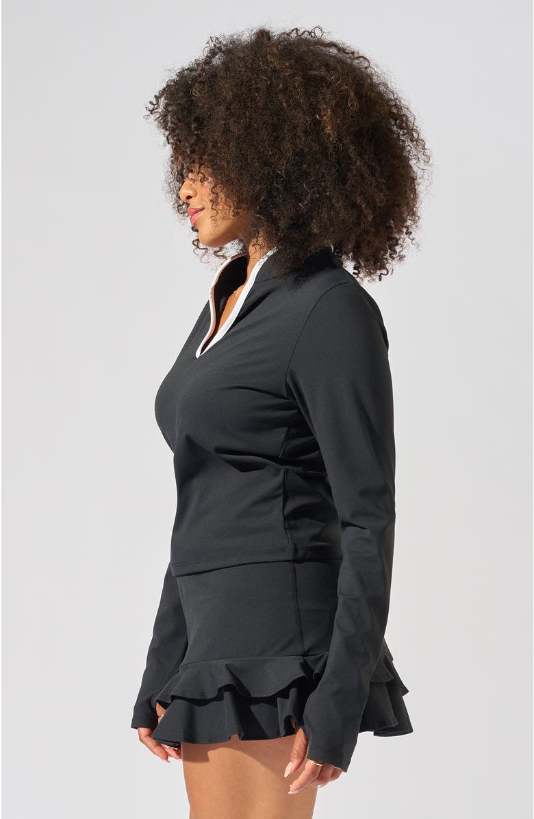 Bobbe Active Volley Long Sleeve Top, Alternate, color, Black