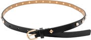 Kate Spade New York Faux Pearl Halo Stud Leather Belt