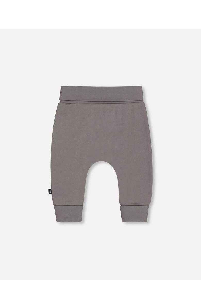 Deux par Deux Baby Boy's Organic Cotton Evolutive Pant Dark Gray, Alternate, color, 