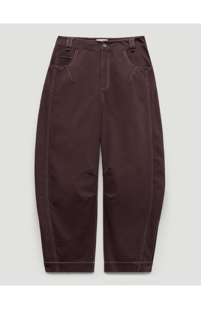 Hush Bryce Seam Detail Barrel Leg Trousers, Alternate, color, Dark Merlot Red