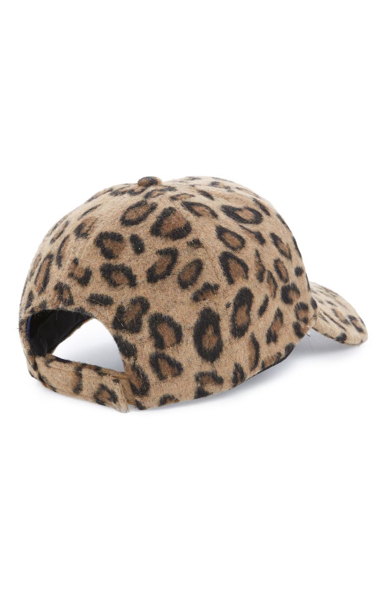 BP. Textured Leopard Print Baseball Cap, Alternate, color,