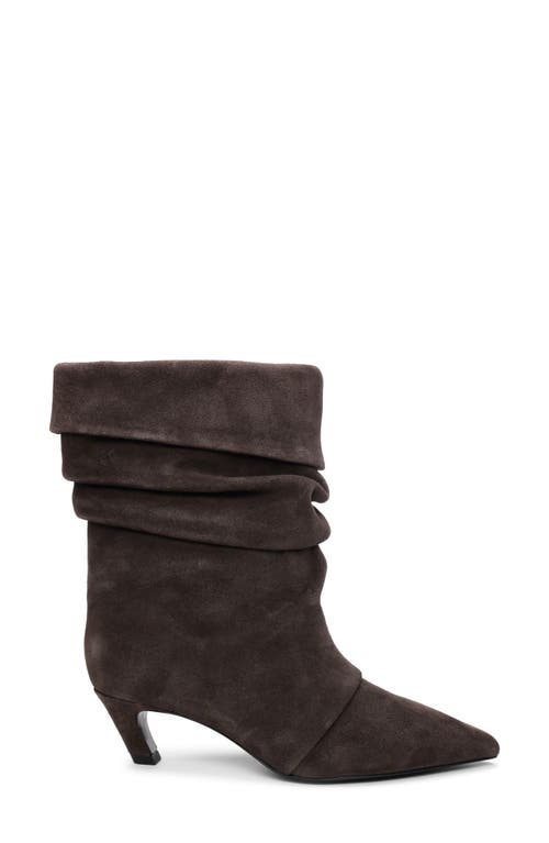 Ash Virgee High Heels Ankle Boots In Grey Suede In Gray