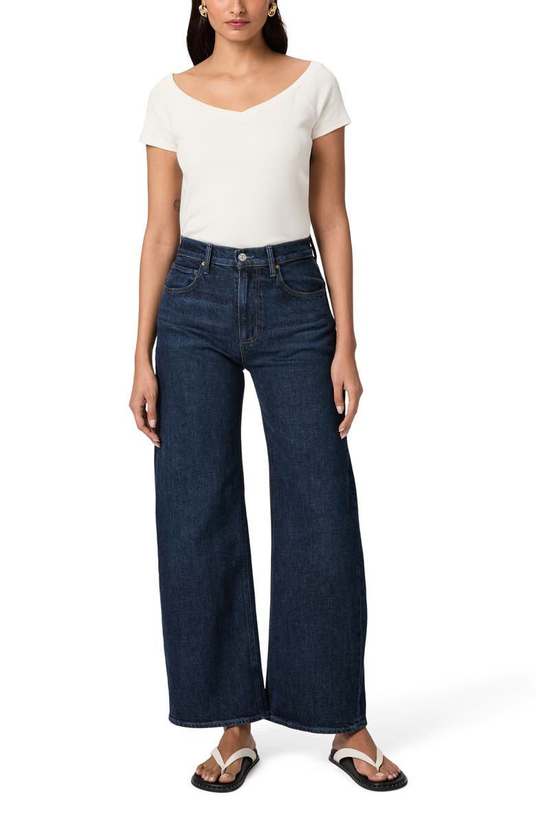 PAIGE Arellia Skimmer Barrel Jeans, Alternate, color, Visage