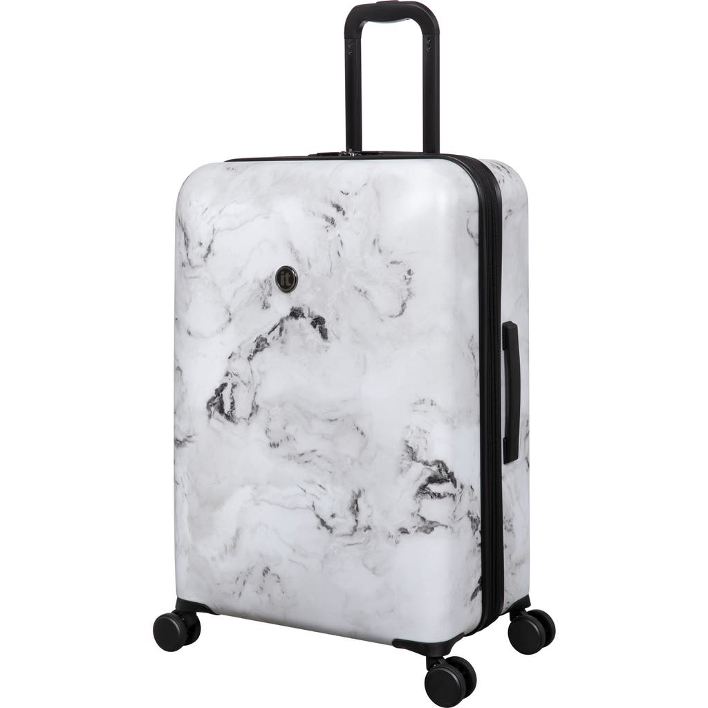 Shop It Luggage Sheen 27-inch Hardside Spinner Luggage In Grayscale Marble
