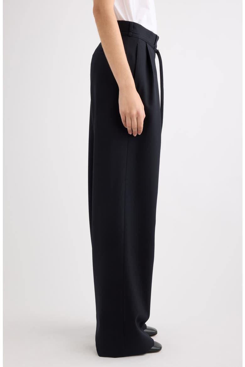 Pincks Den Belted Denim Trousers, Alternate, color, BLACK