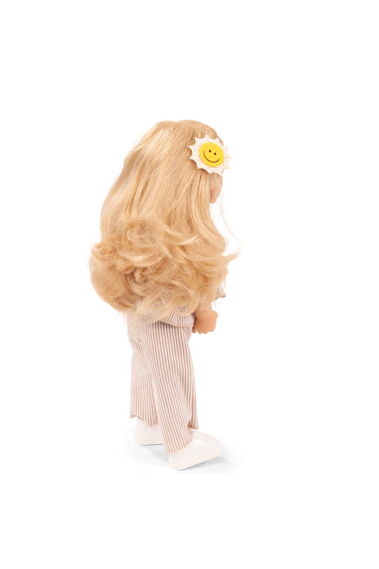 Little Kidz Lotta Sunshine 14 Inch Standing Poseable Doll, Beige Outfit Toy, Alternate, color, Multicolored