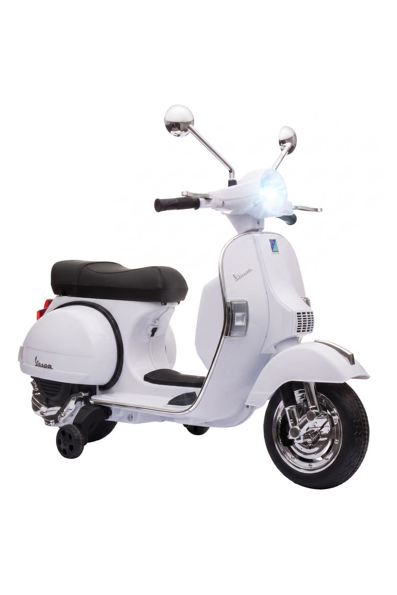 Electric Motorcycle with Training Wheels, Main, color, White