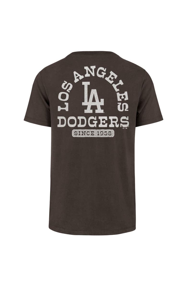 '47 Men's '47 Brown Los Angeles Dodgers Back Canyon Franklin T-Shirt, Alternate, color,