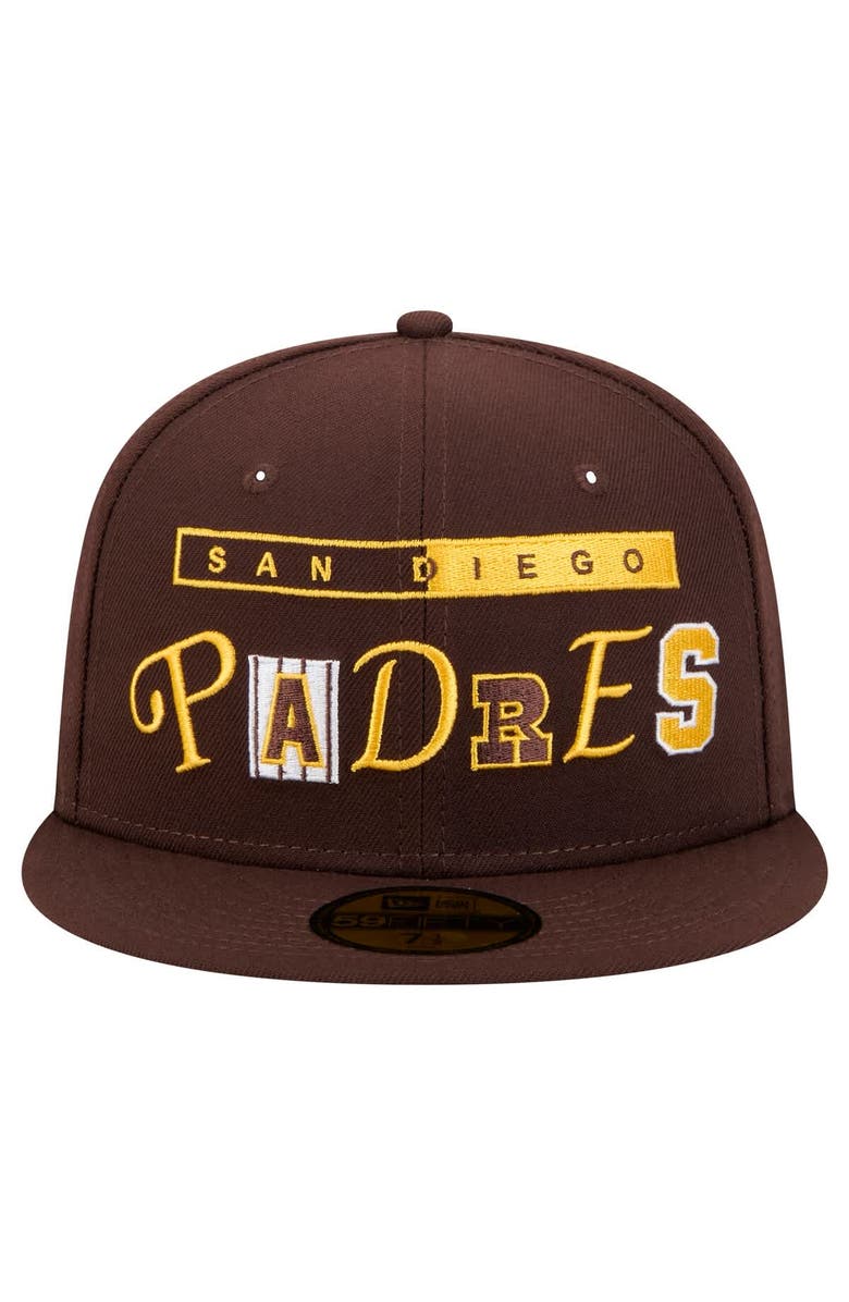 New Era Men's New Era Brown San Diego Padres Ransom 59FIFTY Fitted Hat, Alternate, color, Brown